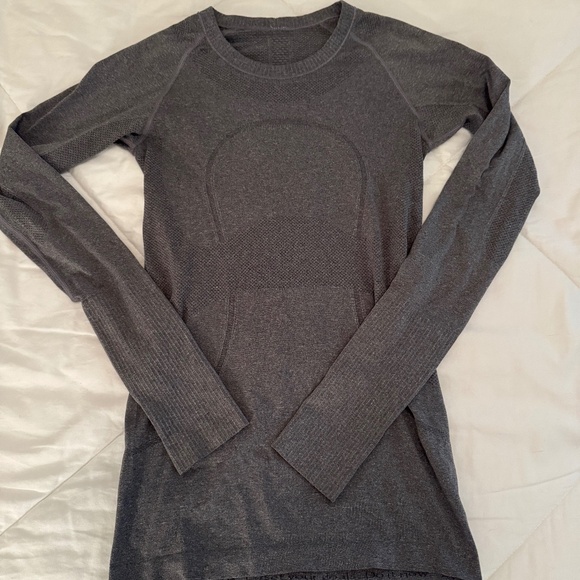 Lululemon Swiftly Tech Long Sleeve - Heathered Black - Picture 1 of 3